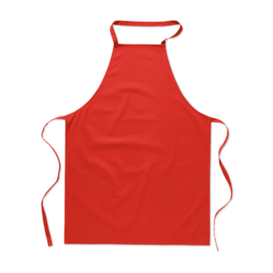 Tablier de cuisine coton 180 g/m² — Kitab Glasgow - Rouge