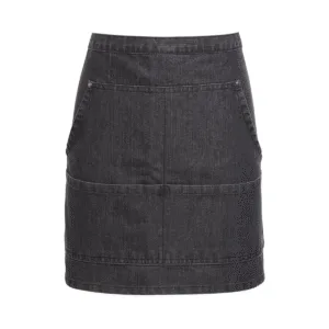 Tablier taille denim compartimenté OEKO-TEX — Premier PR125 - Black Denim