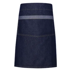 Tablier taille denim mi-long OEKO-TEX — Premier PR128 - Indigo Denim