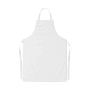 Tablier ajustable poly-coton 190 g/m² — Fitted Kitab Granada - Blanc