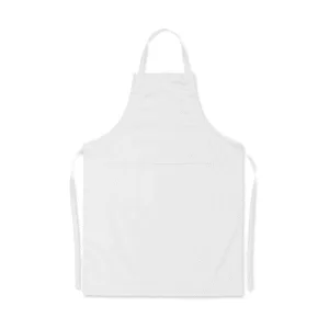 Tablier ajustable poly-coton 190 g/m² — Fitted Kitab Granada - Blanc