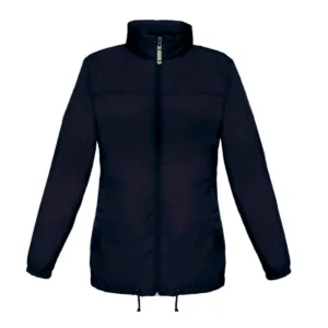Veste coupe-vent femme pliable nylon 185 g/m² — B&C BC302 - Navy
