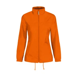 Veste coupe-vent femme pliable nylon 185 g/m² — B&C BC302 - Orange