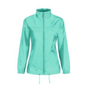 Veste coupe-vent femme pliable nylon 185 g/m² — B&C BC302 - Pixel Turquoise
