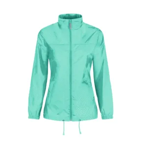 Veste coupe-vent femme pliable nylon 185 g/m² — B&C BC302 - Pixel Turquoise