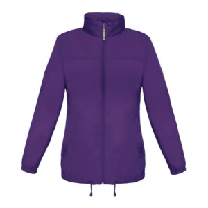 Veste coupe-vent femme pliable nylon 185 g/m² — B&C BC302 - Purple