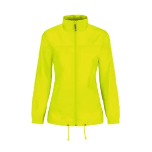 Veste coupe-vent femme pliable nylon 185 g/m² — B&C BC302 - Ultra Yellow