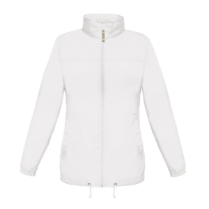Veste coupe-vent femme pliable nylon 185 g/m² — B&C BC302 - White