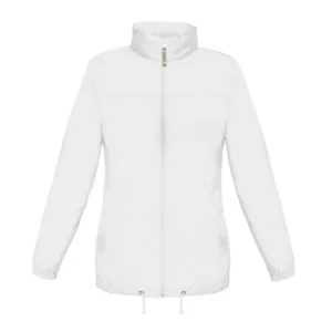 Veste coupe-vent femme pliable nylon 185 g/m² — B&C BC302 - White
