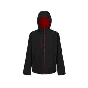 Softshell 2 couches à capuche recyclé 270 g/m² — Regatta RGA705 - Black / Classic Red