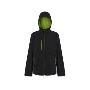 Softshell 2 couches à capuche recyclé 270 g/m² — Regatta RGA705 - Black / Lime