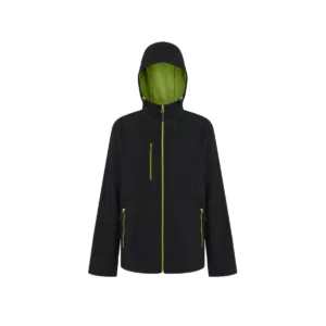 Softshell 2 couches à capuche recyclé 270 g/m² — Regatta RGA705 - Black / Lime