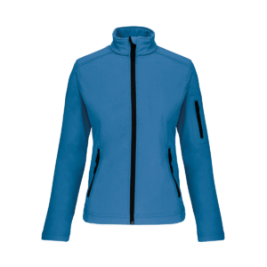 Veste softshell femme 3 couches 300 g/m² — Kariban K400 - Aqua Blue