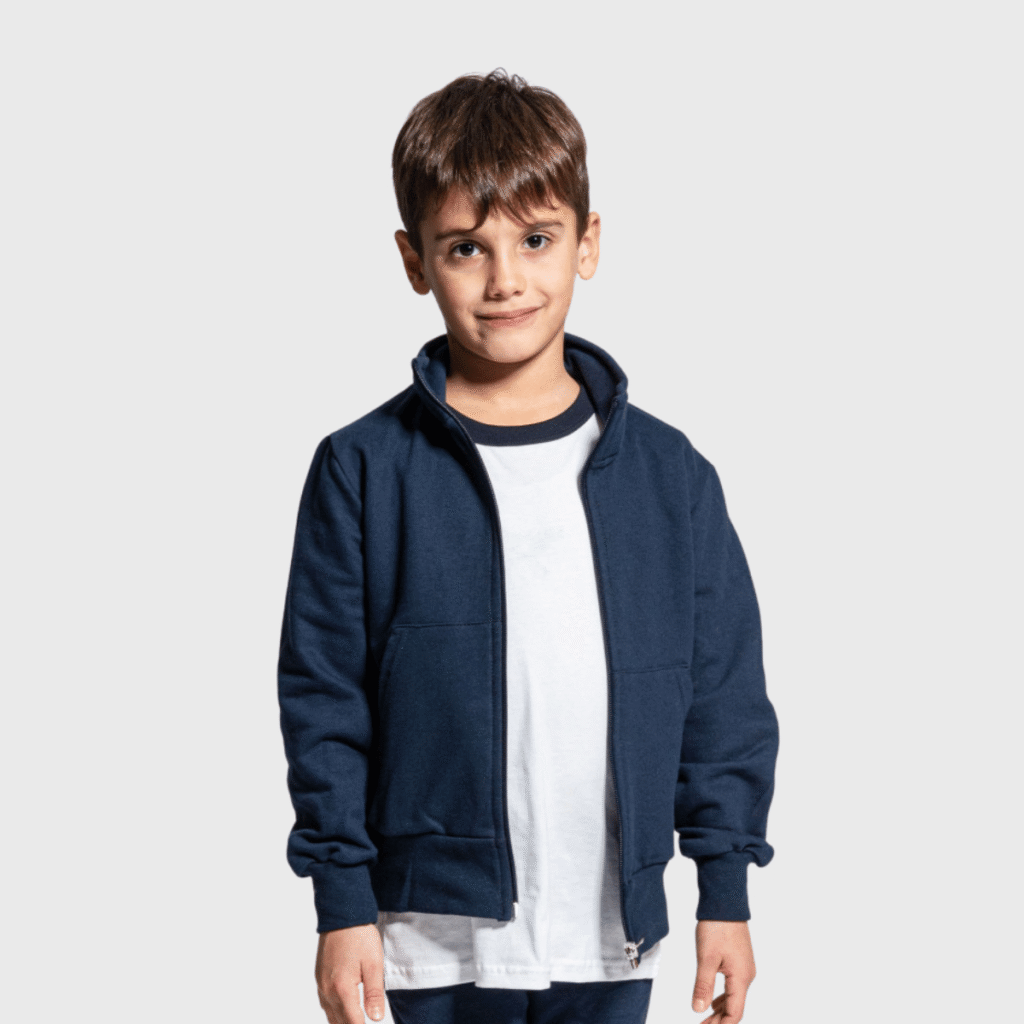 Sweat zippé enfant coton 280 g/m² — Vesti IT040